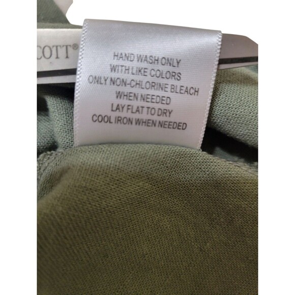 Modcloth Effortless Feature Midi Skirt Sz 2 Linen Blend Olive Green Pockets F243 - Picture 8 of 13